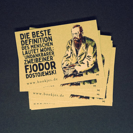 Postkarte Dostojewski Zweibeiner